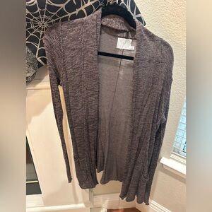 Michael Stars Charcoal/ brown Cardigan